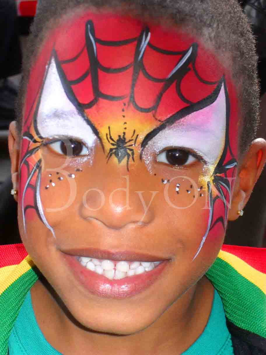 facepaint schminken kinderen spiderman