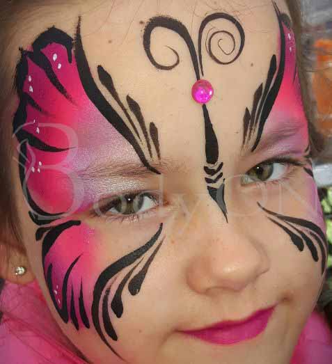 facepaint schminken vlinder